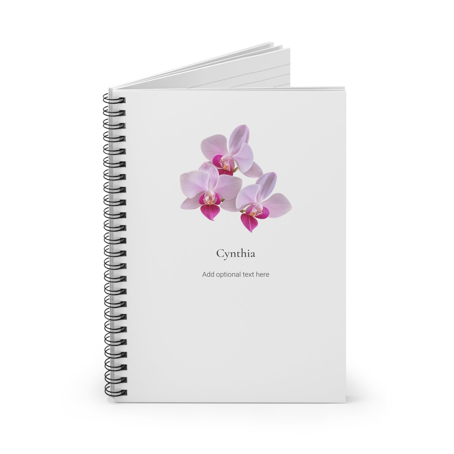 Personalized Hawaiian Flower Spiral Notebook