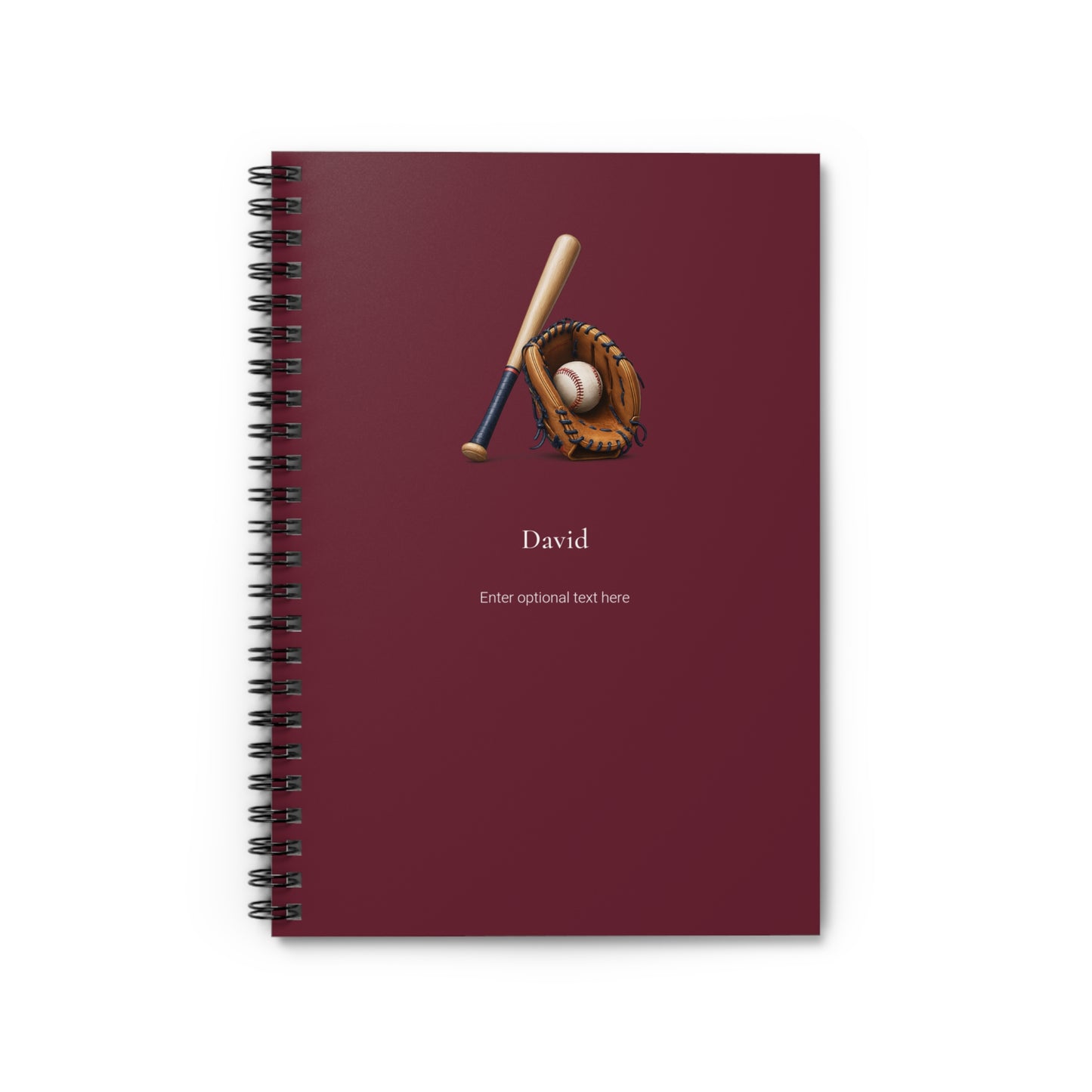 Personalized Sports Spiral Notebook
