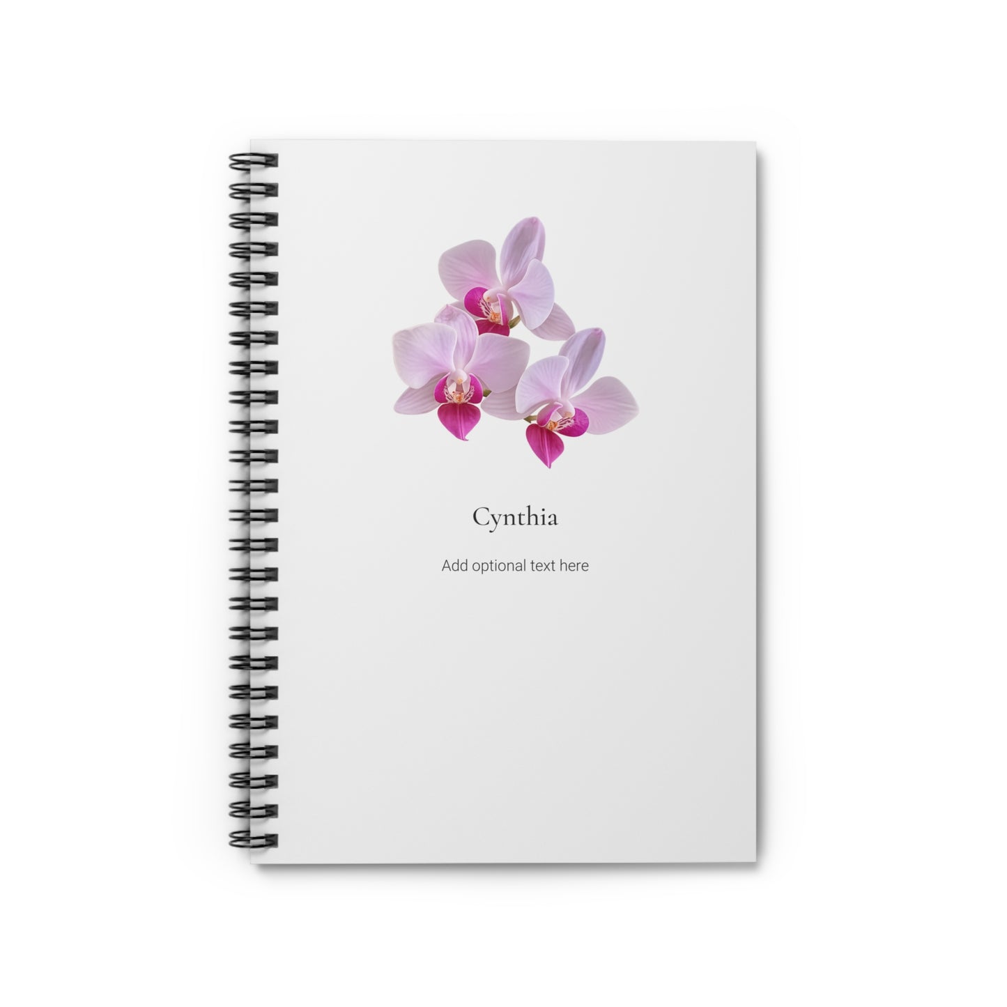 Personalized Hawaiian Flower Spiral Notebook
