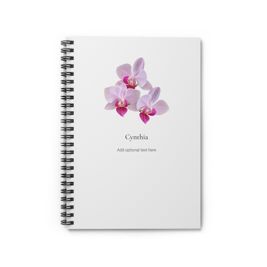 Personalized Hawaiian Flower Spiral Notebook