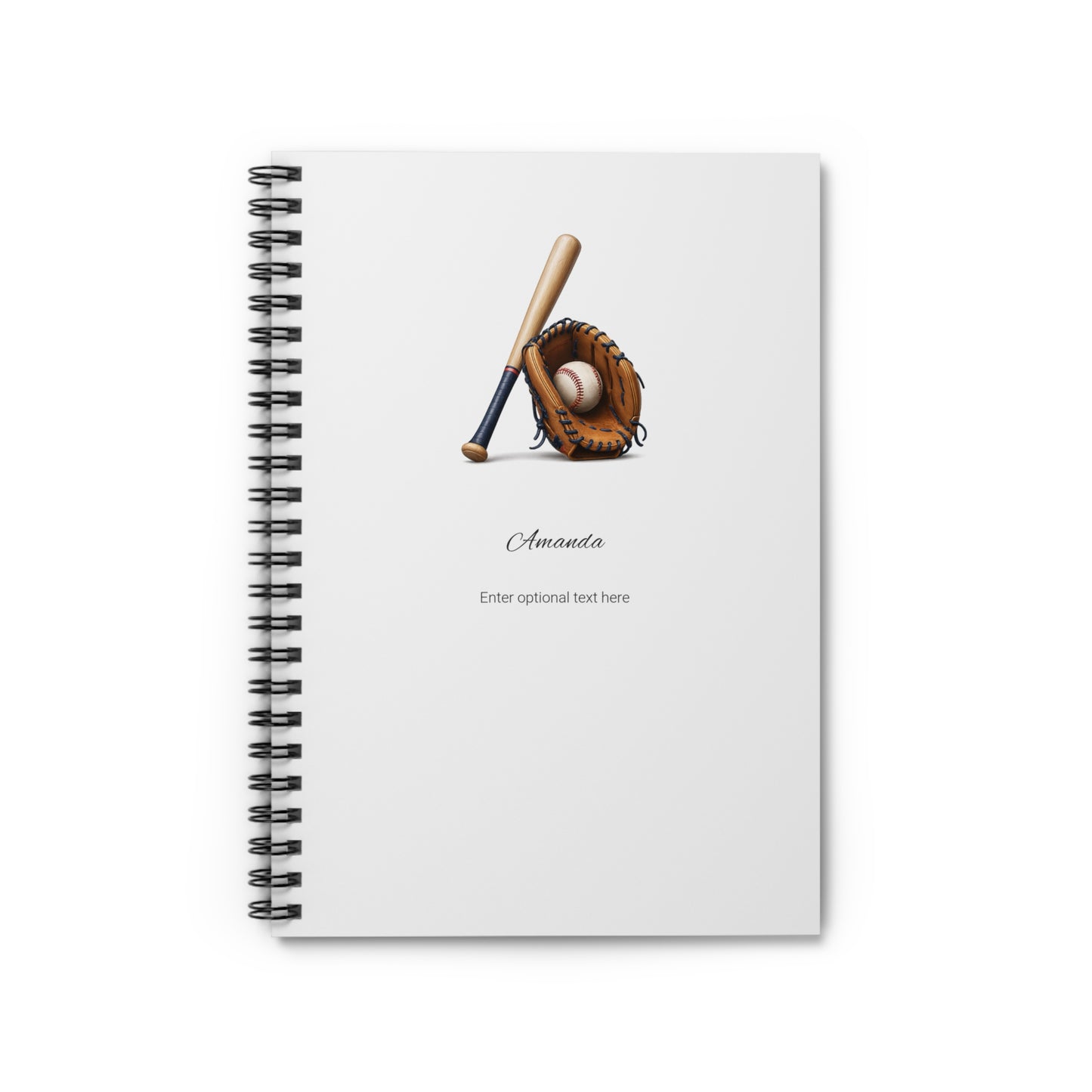 Personalized Sports Spiral Notebook