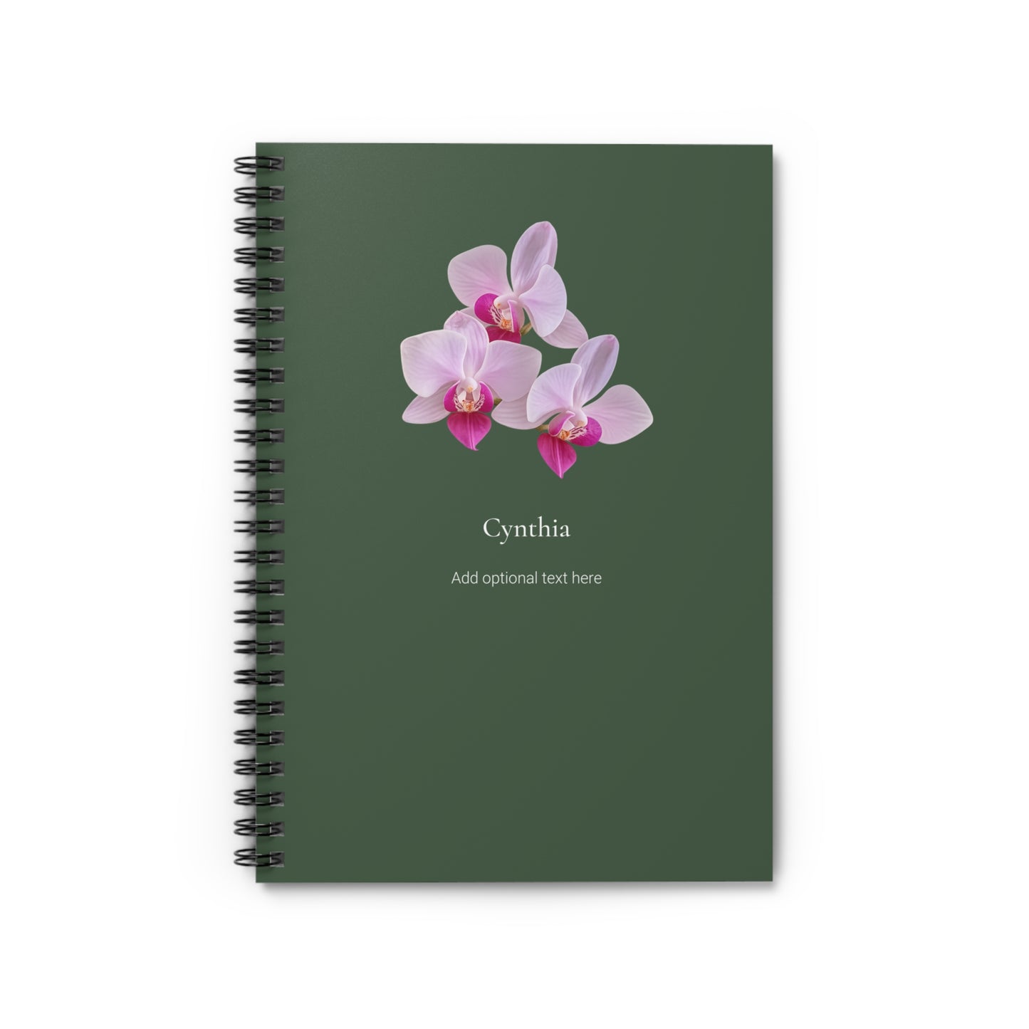 Personalized Hawaiian Flower Spiral Notebook