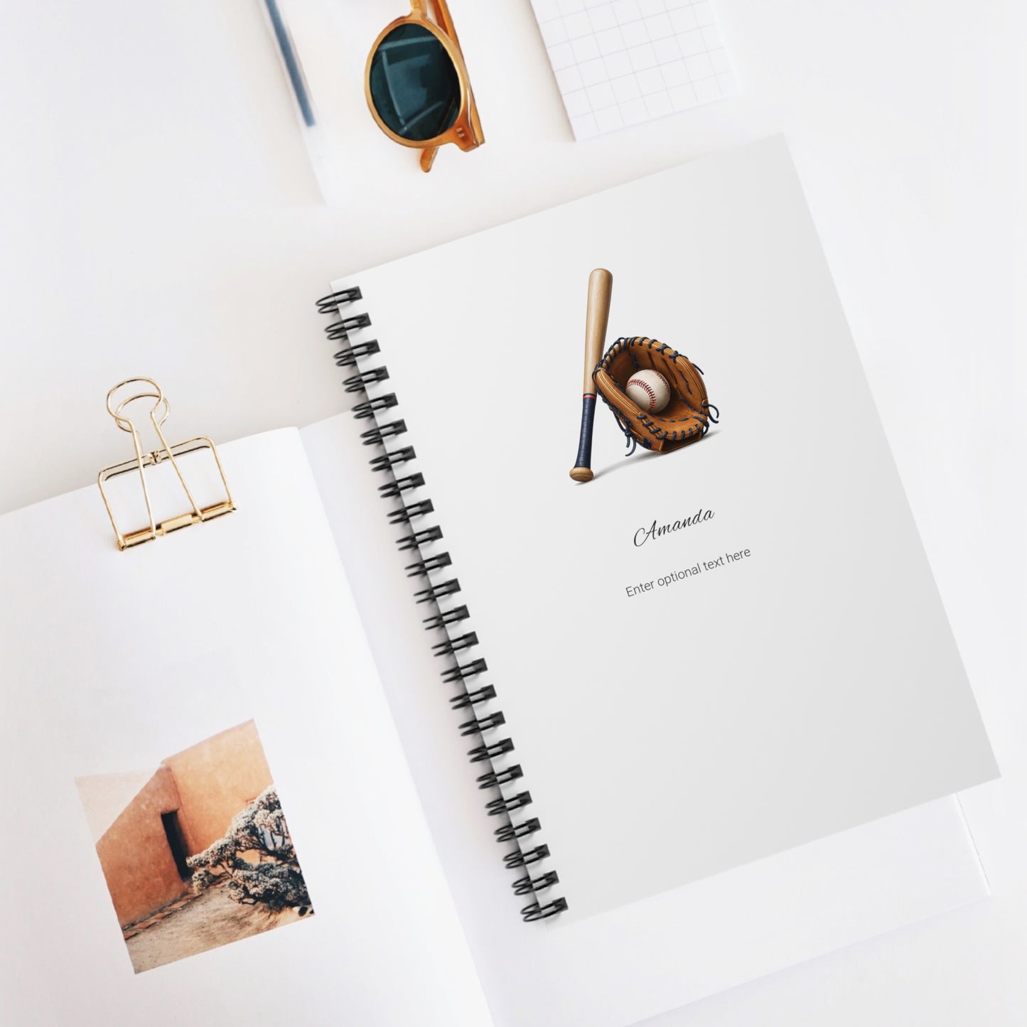 Personalized Sports Spiral Notebook