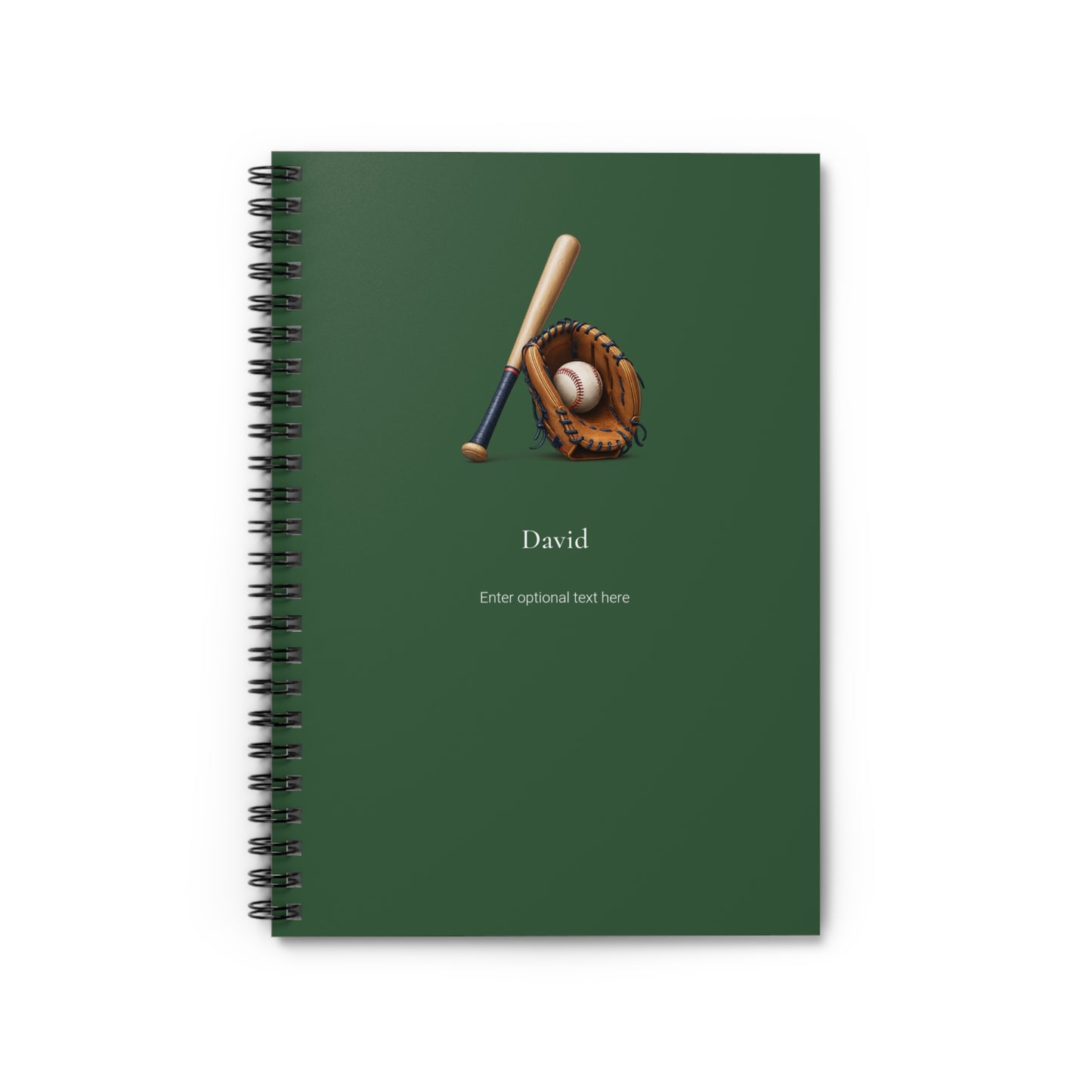 Personalized Sports Spiral Notebook